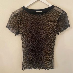 Wild Honey Two Toned Cheetah Top